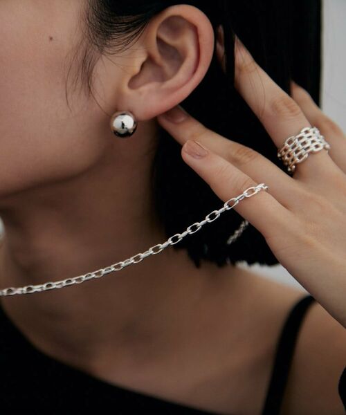 COCOSHNIK / ココシュニック ネックレス・ペンダント・チョーカー | シルバー デザインチェーン ニュアンスケーブルネックレス（55cm） | 詳細9