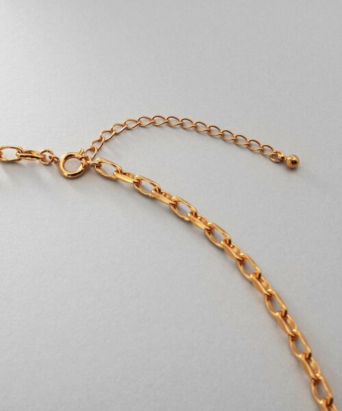 COCOSHNIK / ココシュニック ネックレス・ペンダント・チョーカー | シルバー デザインチェーン ニュアンスケーブルネックレス（38cm） GP | 詳細3