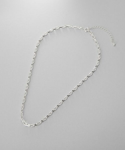 COCOSHNIK / ココシュニック ネックレス・ペンダント・チョーカー | シルバー デザインチェーン ニュアンスケーブルネックレス（38cm） | 詳細4