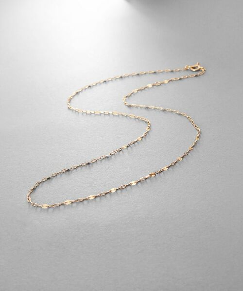 COCOSHNIK / ココシュニック ネックレス・ペンダント・チョーカー | K10スキニーネックレス スキップペタル | 詳細1