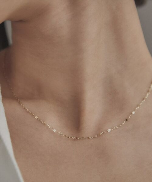 COCOSHNIK / ココシュニック ネックレス・ペンダント・チョーカー | K10スキニーネックレス スキップペタル | 詳細9