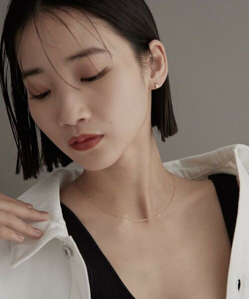 COCOSHNIK / ココシュニック ネックレス・ペンダント・チョーカー | K10スキニーネックレス アンカー | 詳細8