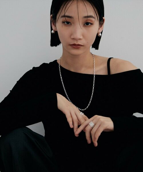 COCOSHNIK / ココシュニック リング | シルバー ダブルカーブチェーンモチーフリング | 詳細5