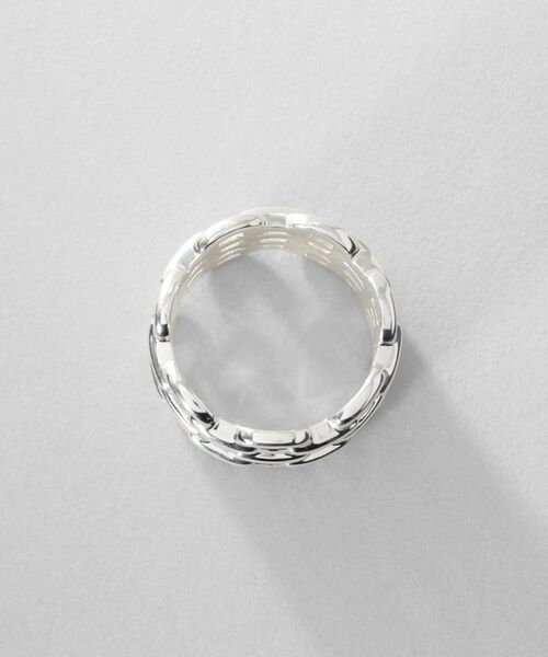 COCOSHNIK / ココシュニック リング | シルバー トリプルPCチェーンモチーフリング | 詳細3