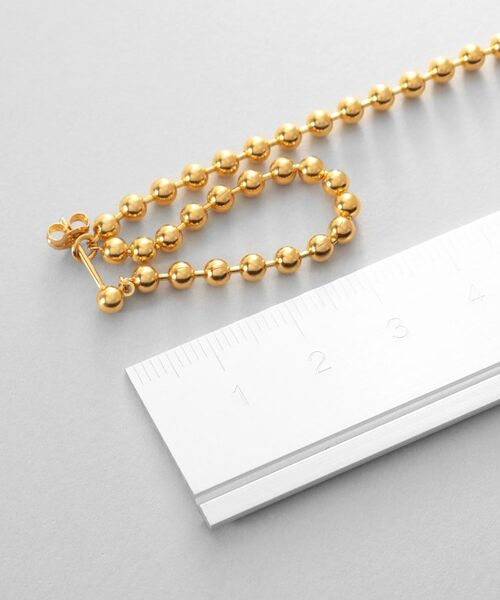 COCOSHNIK / ココシュニック ピアス・イヤリング | シルバー チェーンピアス ボールループ GP | 詳細6