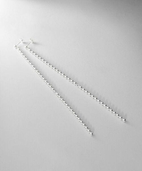 COCOSHNIK / ココシュニック ピアス・イヤリング | シルバー チェーンピアス ボールループ | 詳細4