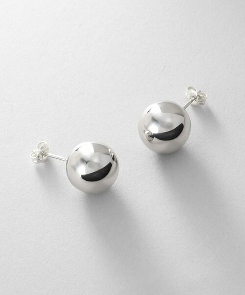 COCOSHNIK / ココシュニック ピアス・イヤリング | シルバー ホロウピアス ボールスタッドM | 詳細1