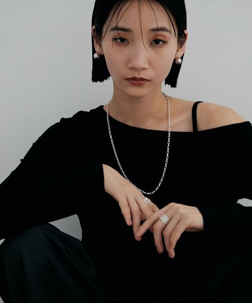 COCOSHNIK / ココシュニック ピアス・イヤリング | シルバー ホロウピアス ボールスタッドM | 詳細6