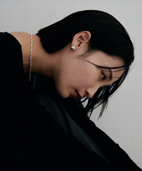 COCOSHNIK / ココシュニック ピアス・イヤリング | シルバー ホロウピアス ボールスタッドM | 詳細8