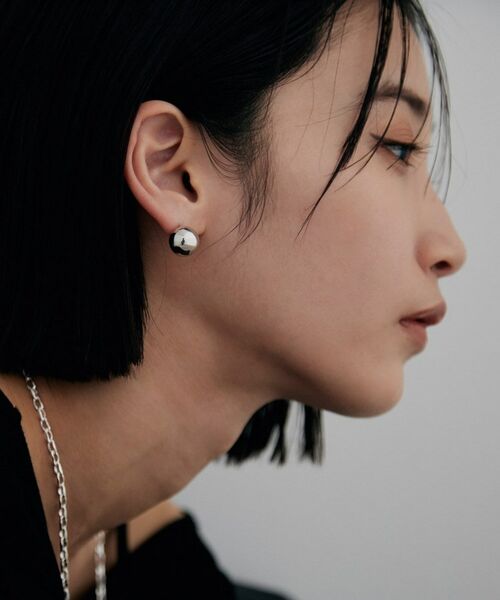 COCOSHNIK / ココシュニック ピアス・イヤリング | シルバー ホロウピアス ボールスタッドM | 詳細9