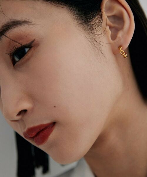 COCOSHNIK / ココシュニック ピアス・イヤリング | シルバー PCチェーンモチーフピアス GP | 詳細10