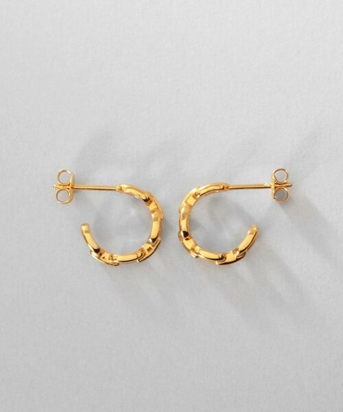 COCOSHNIK / ココシュニック ピアス・イヤリング | シルバー PCチェーンモチーフピアス GP | 詳細3