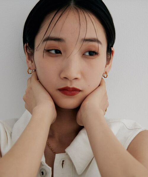 COCOSHNIK / ココシュニック ピアス・イヤリング | シルバー PCチェーンモチーフピアス GP | 詳細8