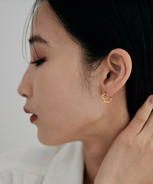 COCOSHNIK / ココシュニック ピアス・イヤリング | シルバー PCチェーンモチーフピアス GP | 詳細9