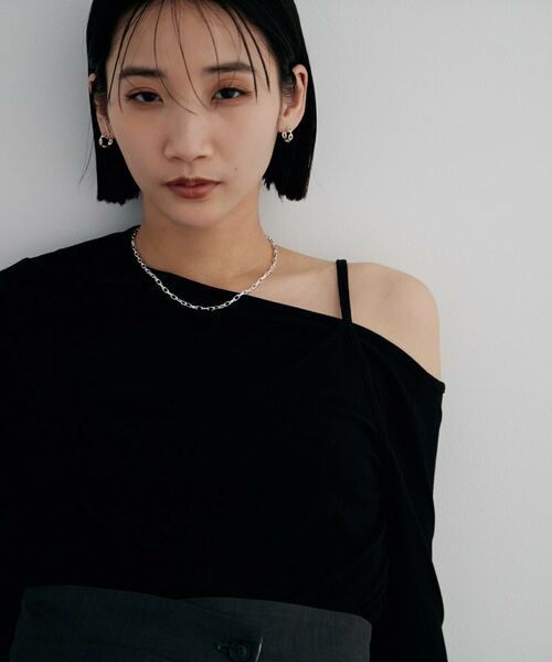 COCOSHNIK / ココシュニック ピアス・イヤリング | シルバー PCチェーンモチーフピアス | 詳細7