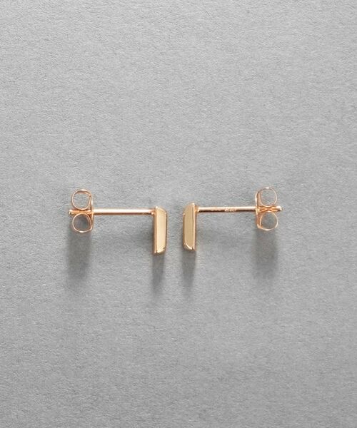 COCOSHNIK / ココシュニック ピアス・イヤリング | K10ホロウブリオンシェイプピアス | 詳細4