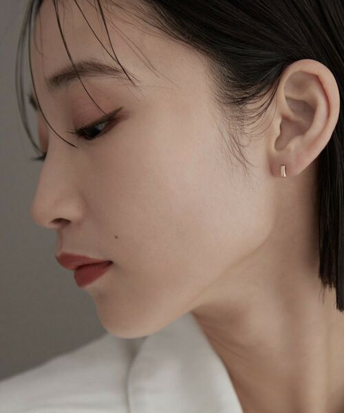 COCOSHNIK / ココシュニック ピアス・イヤリング | K10ホロウブリオンシェイプピアス | 詳細9