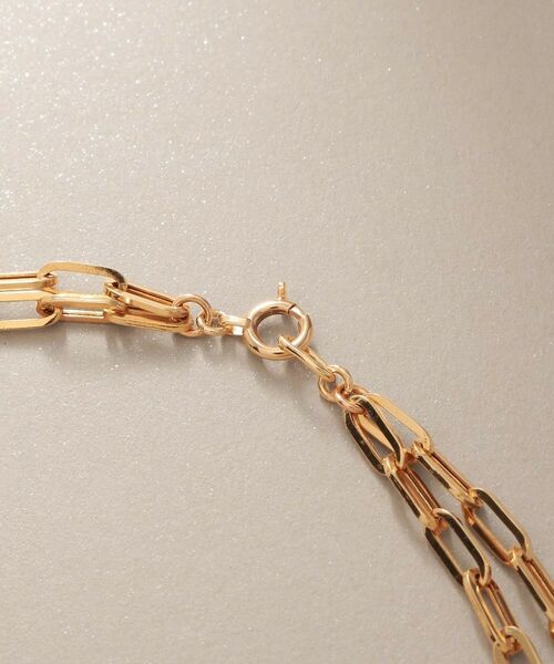 COCOSHNIK / ココシュニック ネックレス・ペンダント・チョーカー | K10中空プリムケーブルチェーン2連 ネックレス | 詳細3