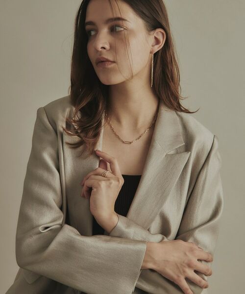 COCOSHNIK / ココシュニック ネックレス・ペンダント・チョーカー | K10中空プリムクラスプ ネックレス | 詳細7