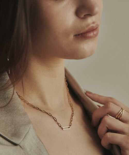COCOSHNIK / ココシュニック ネックレス・ペンダント・チョーカー | K10中空プリムクラスプ ネックレス | 詳細9