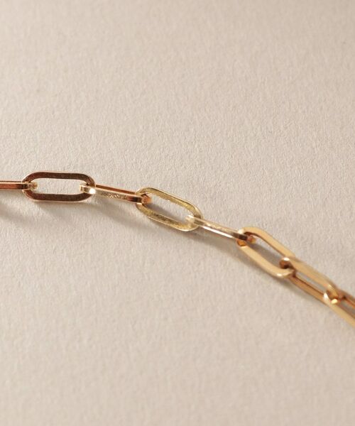 COCOSHNIK / ココシュニック ネックレス・ペンダント・チョーカー | K10ダイヤモンド 中空プリムダイヤバー ネックレス | 詳細3