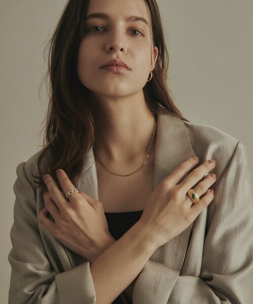 COCOSHNIK / ココシュニック ネックレス・ペンダント・チョーカー | K18オーバルスネーク ネックレスS | 詳細6