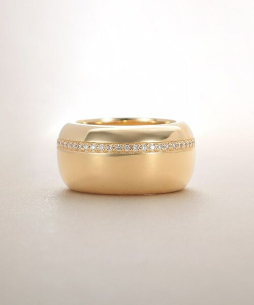 COCOSHNIK / ココシュニック リング | K18ダイヤモンド ラインダイヤワイド リング | 詳細2