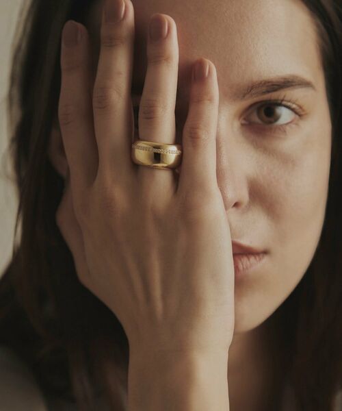 COCOSHNIK / ココシュニック リング | K18ダイヤモンド ラインダイヤワイド リング | 詳細7