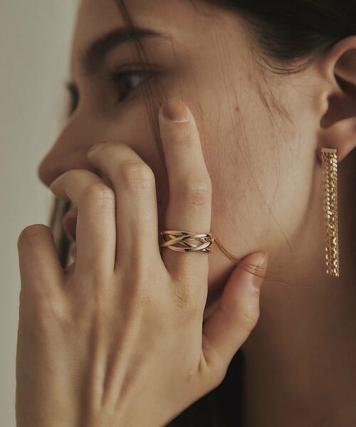 COCOSHNIK / ココシュニック リング | K10ダブルXライン リング | 詳細6