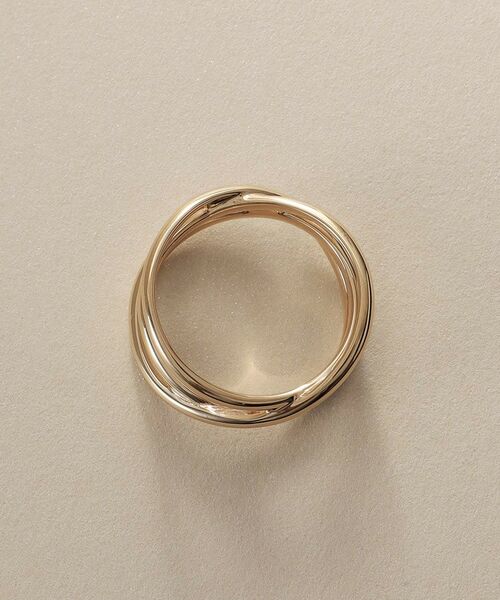 COCOSHNIK / ココシュニック リング | K10アシンメクロスライン リング | 詳細3