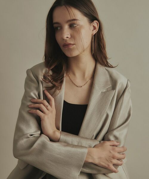 COCOSHNIK / ココシュニック リング | K10アシンメクロスライン リング | 詳細5