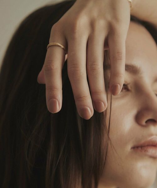 COCOSHNIK / ココシュニック リング | K10平甲ダイヤモンドダスト リング | 詳細6