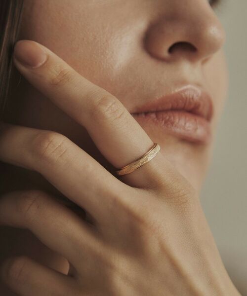 COCOSHNIK / ココシュニック リング | K10平甲ダイヤモンドダスト リング | 詳細7