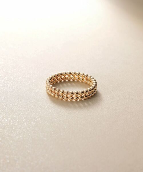 COCOSHNIK / ココシュニック リング | K10プレーンボール2連 リング | 詳細1