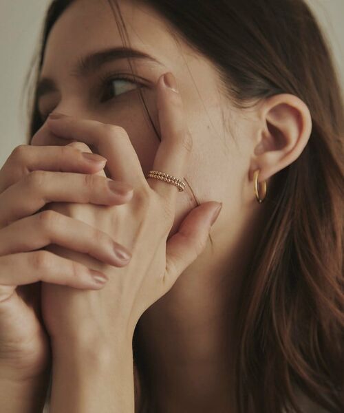 COCOSHNIK / ココシュニック リング | K10プレーンボール2連 リング | 詳細6