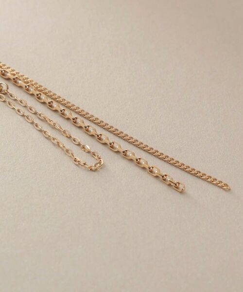 COCOSHNIK / ココシュニック ピアス・イヤリング | K10ウェーブインフリンジ スタッズピアス | 詳細3