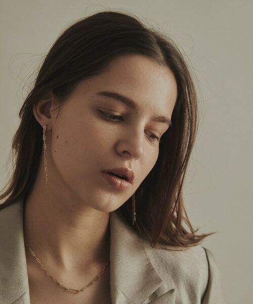 COCOSHNIK / ココシュニック ピアス・イヤリング | K10ウェーブインフリンジ スタッズピアス | 詳細7