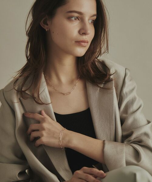 COCOSHNIK / ココシュニック ピアス・イヤリング | K10ダイヤモンド 平打ち 中折れピアス | 詳細6