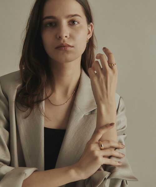 COCOSHNIK / ココシュニック ピアス・イヤリング | K18甲丸 ワンタッチピアス | 詳細6