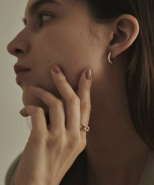 COCOSHNIK / ココシュニック ピアス・イヤリング | K18甲丸 ワンタッチピアス | 詳細7