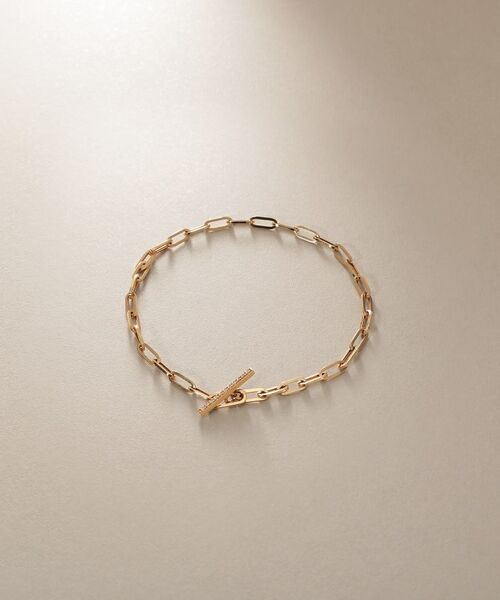 COCOSHNIK / ココシュニック ブレスレット・バングル | K10ダイヤモンド 中空プリムダイヤバー ブレスレット | 詳細1