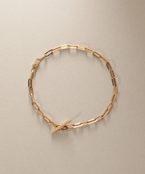COCOSHNIK / ココシュニック ブレスレット・バングル | K10ダイヤモンド 中空プリムダイヤバー ブレスレット | 詳細4