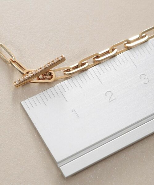 COCOSHNIK / ココシュニック ブレスレット・バングル | K10ダイヤモンド 中空プリムダイヤバー ブレスレット | 詳細5