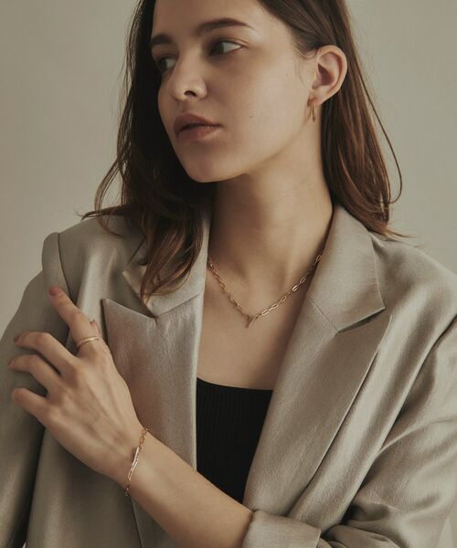 COCOSHNIK / ココシュニック ブレスレット・バングル | K10ダイヤモンド 中空プリムダイヤバー ブレスレット | 詳細7