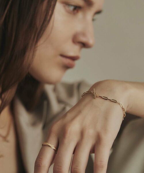 COCOSHNIK / ココシュニック ブレスレット・バングル | K10ダイヤモンド 中空プリムダイヤバー ブレスレット | 詳細8