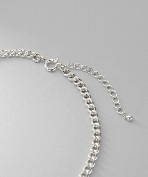 COCOSHNIK / ココシュニック ネックレス・ペンダント・チョーカー | シルバー カーブチェーンモチーフフリンジネックレス | 詳細3