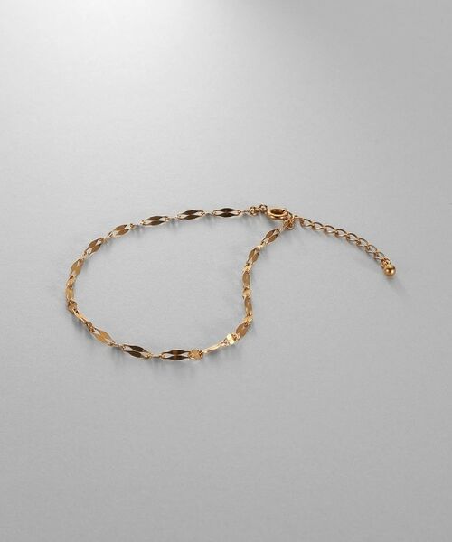 COCOSHNIK / ココシュニック ブレスレット・バングル | シルバー デザインチェーン デュアルペタルブレスレット GP | 詳細1