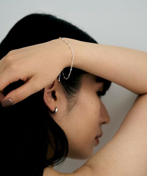 COCOSHNIK / ココシュニック ブレスレット・バングル | シルバー デザインチェーン デュアルペタルブレスレット | 詳細7