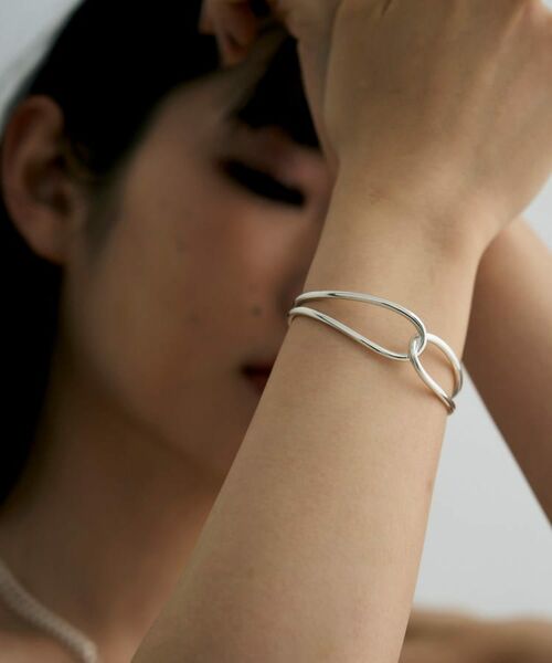 COCOSHNIK / ココシュニック ブレスレット・バングル | シルバー ワンストロークノットバングル | 詳細8