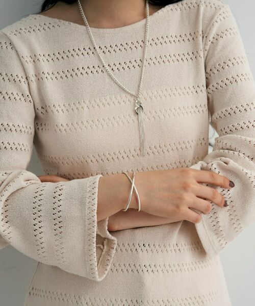 COCOSHNIK / ココシュニック ブレスレット・バングル | シルバー ワンストロークXバングル | 詳細8